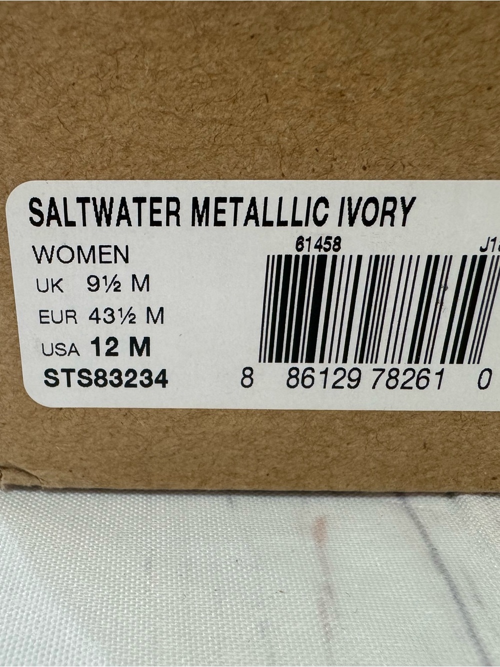Sperry Saltwater Metallic Ivory Duck Boots – Women’s Size 12 - Picture 3 of 12